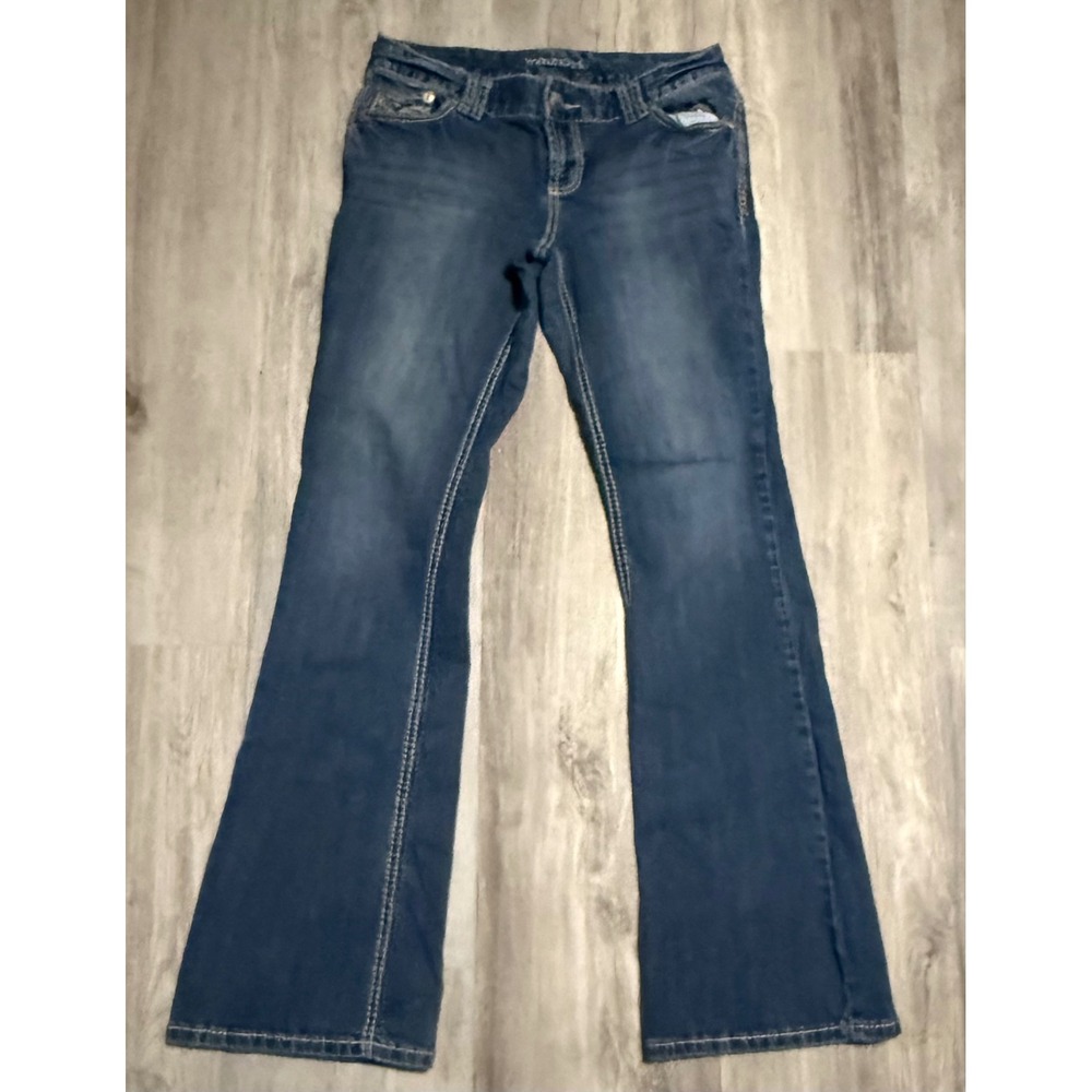 Maurices‎ Bootcut Jeans Women's 5/6 Reg Embellished Pockets Dark Wash Denim